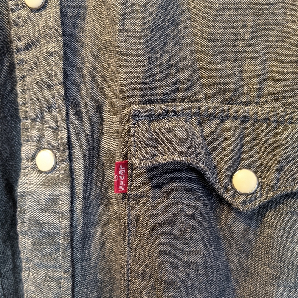 Levi's Western Pearl Button Snap Denim Shirt